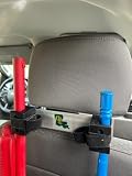 CoJo Universal Vehicle Gun Rack — Vertical Headrest Mount for Trucks, Cars & SUVs — Secure Rifle & Shotgun Storage