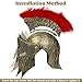 Servllcell Medieval Roman Knight Helmet,Plastic Greek Spartan Gladiator Helmet Medieval Costume Accessories,Halloween Hat