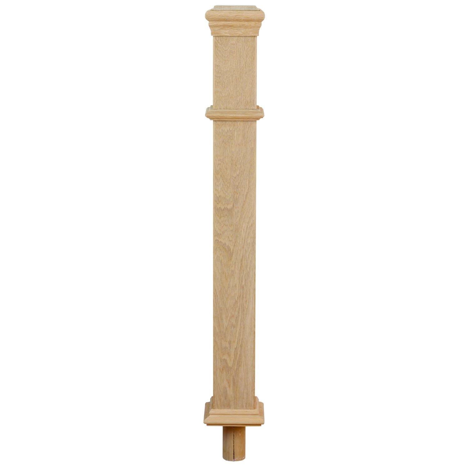 Jackson Woodturners Oak Pegged Box Newel Post