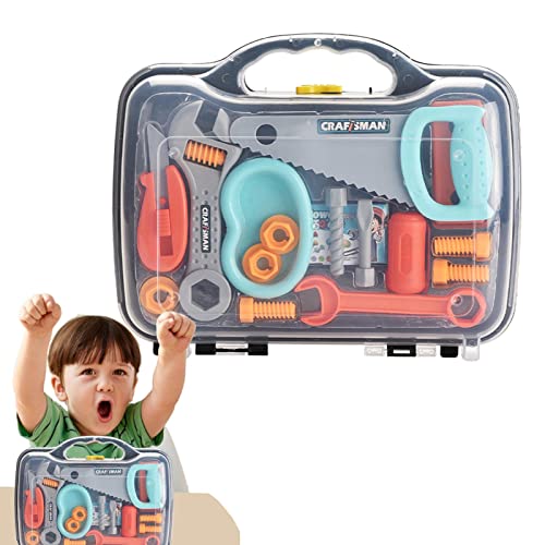 ferramentas brinquedo para crianças,Crianças fingem ferramentas manuais - Kit brinquedos construção imaginativa, presente para meninas e meninos 3, 4, 5, 6, 7, 8 anos Shangjia
