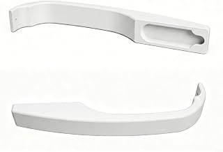 Refrigerator Door Handle Compatible with Indesit, Fridge Handle Replacement for Kitchen Freezer and Refrigerator Door Use 2pecs (White)