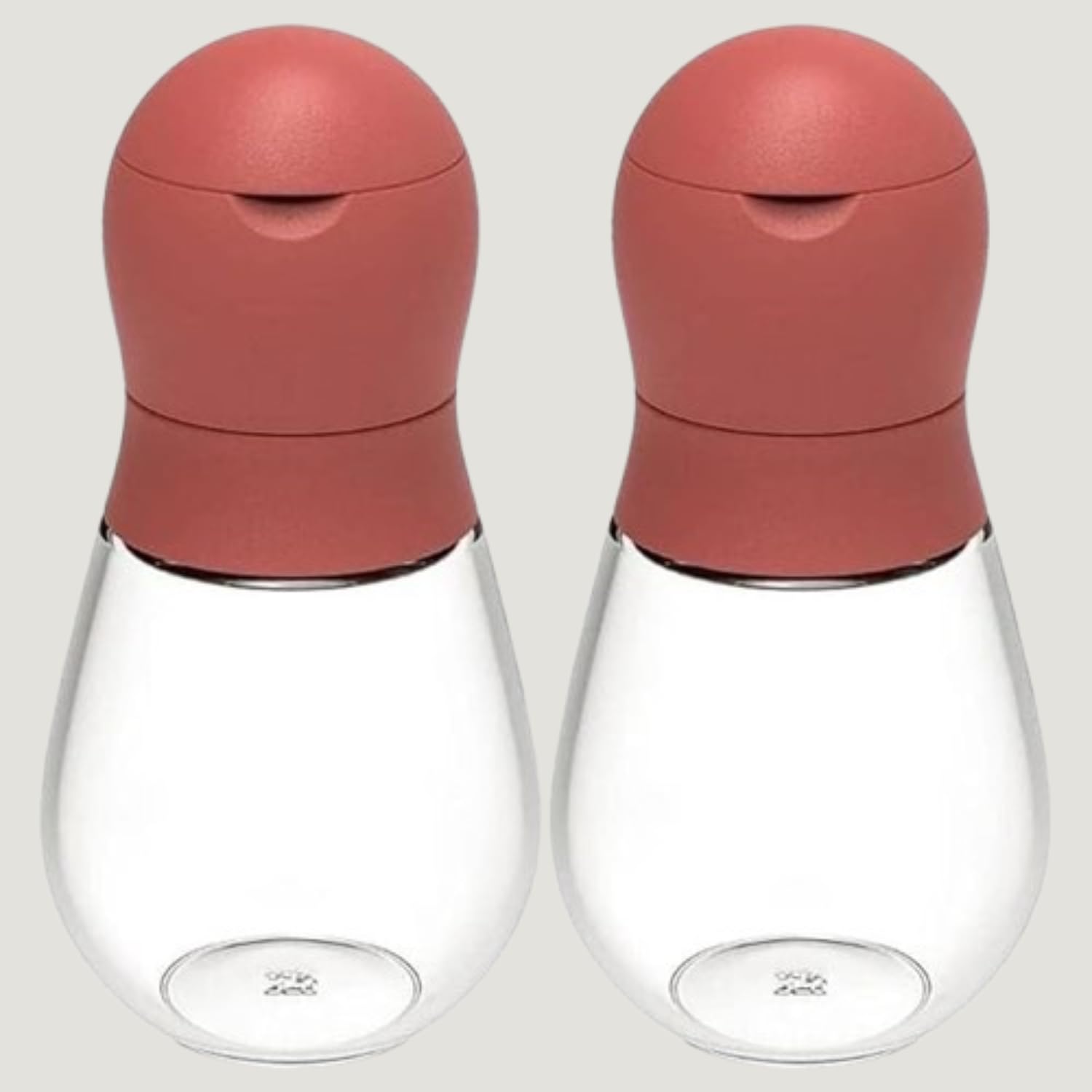 Vibezone Spice Grinder Set – Adjustable Ceramic Core Glass Jar for Pepper, Coffee, Grains, & Seasonings. Easy to Fill & Use, Adjustable Salt & Pepper Grinders (Pack of 2) (Red)-image-3