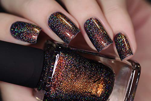 Image of ILNP Candlelight - Orange to Green Color Kissed Ultra Holographic Nail Polish