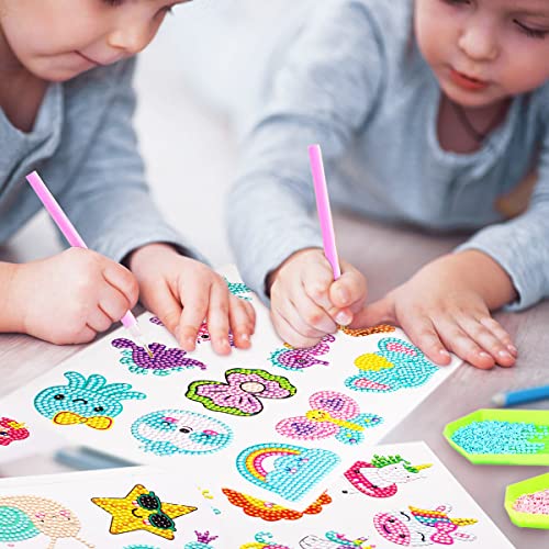 Eaphant Diamond Painting Kits For Kids 44Pcs Diamond Painting Stickers Diamond Art For Kids Art And Crafts For Kids Ages 4-8 8-12 5D Diy Diamond Mosaic #TOP1
