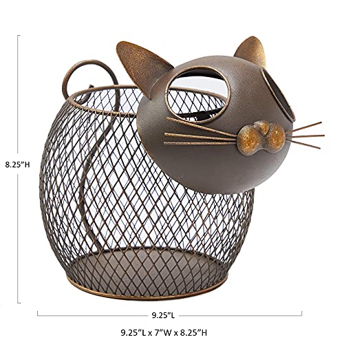 Aayla Cat K Cup Holder Metal Novelty Cat Coffee Pod Canister Large Capacity Basket Coffee Organizer For Kitchen Office And Coffee Bar #TOP4