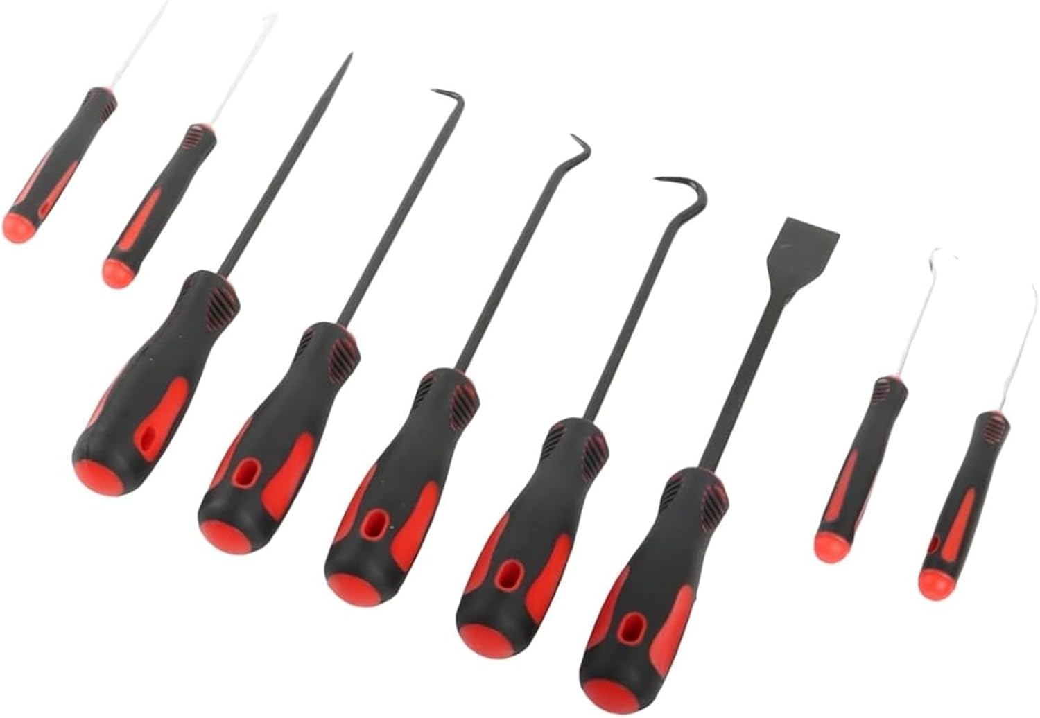 Precision Hook & Pick Set with Scraper, Remove Hoses & Gaskets, 9 Piece Automotive & Electronic Maintenance Hand Tools