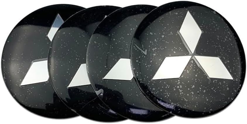 4pcs Wheel Center Cap Sticker for Mitsubishi Zinger Galant Lancer ASX Pajero Outlander 56MM, Wheel Center Cover Hub Cap Emblem Sticker Accessories with Car Logo,C