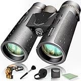 PROY’S Nexus® Prismaticos Profesionales 12x42 HD Largo Alcance | BaK-4, Caza