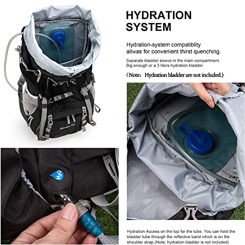 Rucksack 70 Liter MOUNTAINTOP Trekkingrucksack mit Regenschutz