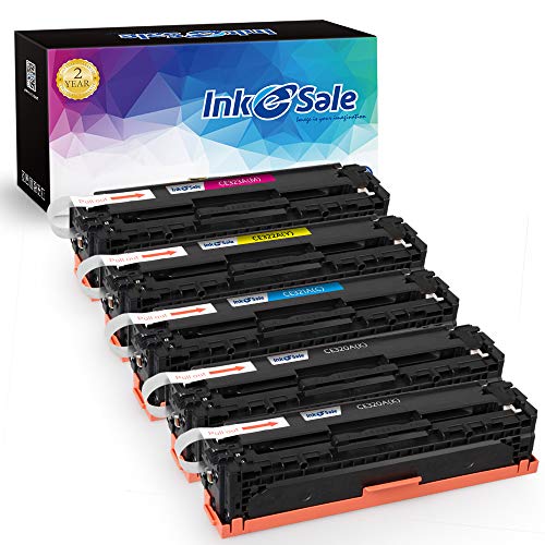 INK E-SALE Remanufactured Toner Cartridge Replacement for HP 128A CE320A CE321A CE322A CE323A Canon 116,for use with Color Laserjet CP1525n CP1525nw CM1415fn CM1415fnw Canon MF8080cw Printer, 5 Pack