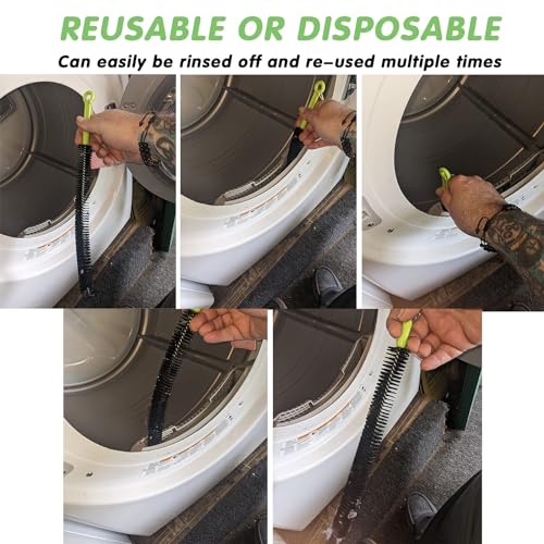 Sewer Drain Brush, Flexible Bendable Long Pipe Cleaners, Cleaning Tool for Home Kitchen Sink, Bathtub and Shower Hair Clogs