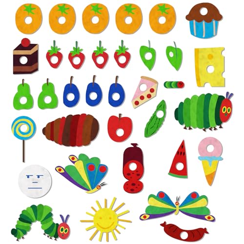 Ai fsem Very Hungry Caterpillar Felt Board Story Sets Preschool Learning Activities Toddler Storytelling Interactive Toys Flannel Board Felt Toys