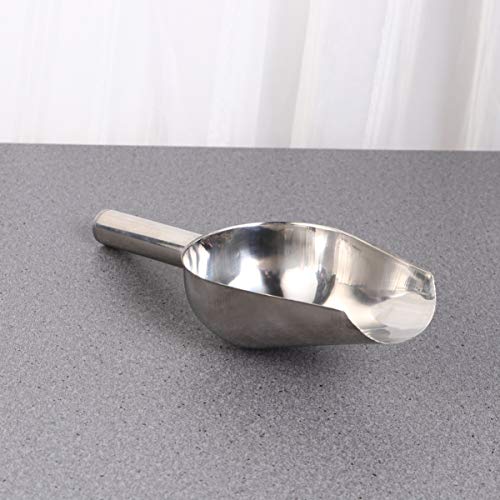 Colher de gelo de aço inoxidável Cabilock 3 peças pequenas bolas de metal para pipoca e farinha de p