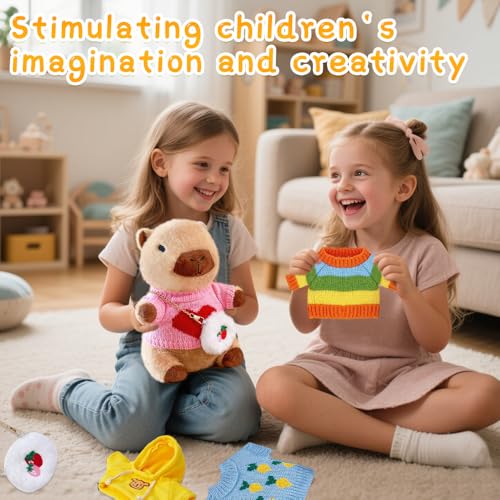 Peluche Capibara 9 en 1 ideal como regalo para niños con complementos de juego 5