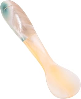 FRCOLOR 1Pc Rio Clamshell Máscara Colher Espátulas De Maquiagem Rosto Argila Maquiagem Gadgets Creme Para O Rosto Colher Creme De Mistura Colher Loção Aplicador Paletas De Maquiagem