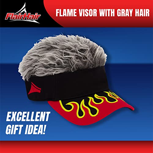 Visera para adultos unisex con cabello falso ajustable miniatura 6