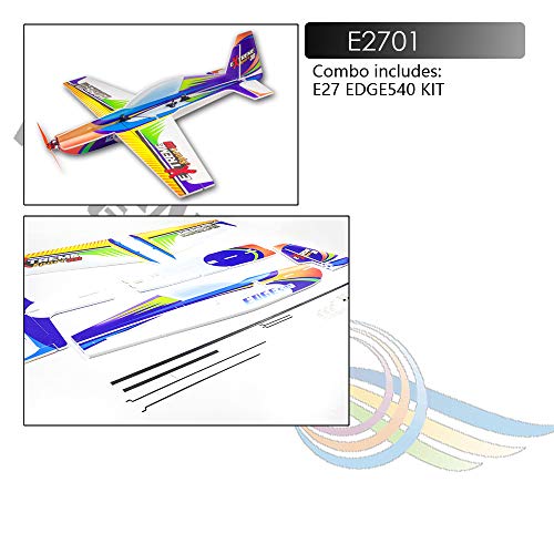 Avión RC de 4 canales Edge540 resistente a impactos con diseño acrobático 3D 2