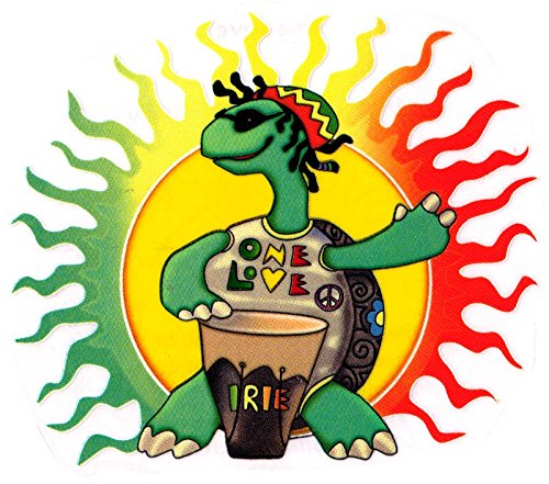 Rasta Turtle Stickers for Cars Trucks Hippie Hippy Decal : Amazon.in ...
