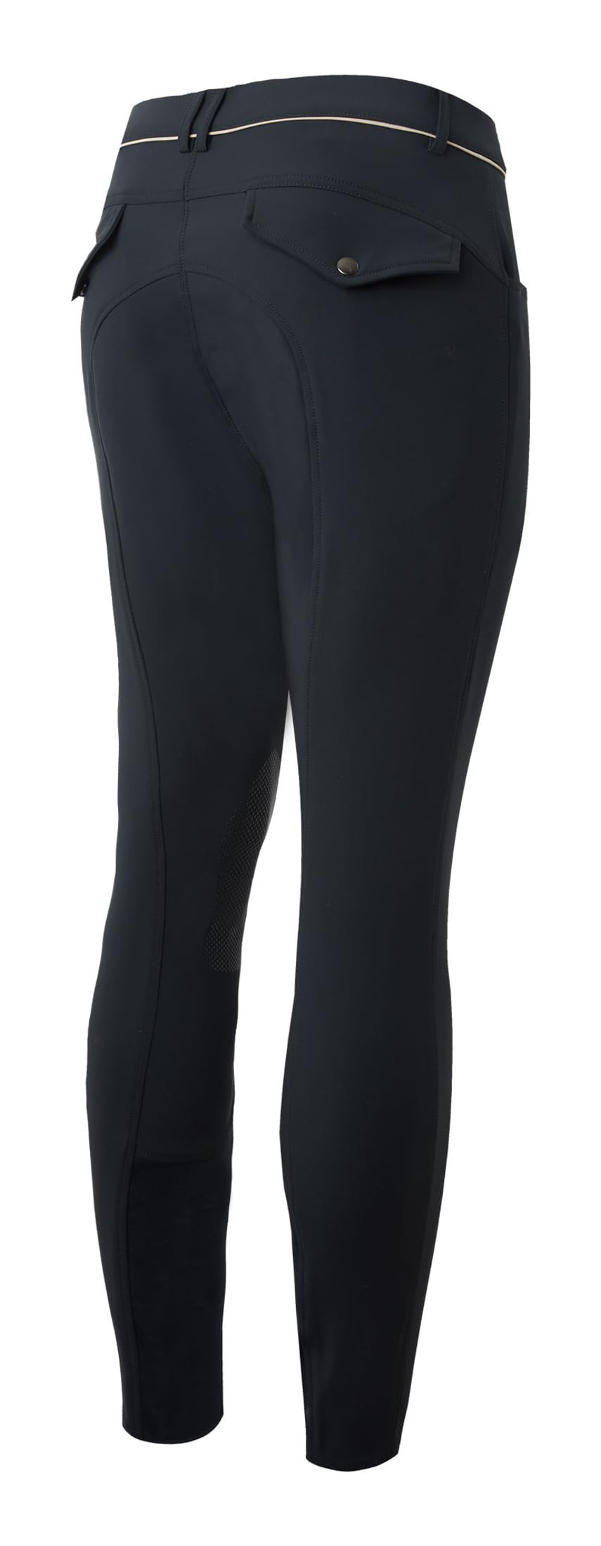 HORZE B Vertigo Damien Men's Silicone Knee Patch Breeches - Anthracite Grey - 34