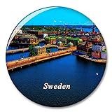 Schweden Stockholm Kühlschrank Magnete Dekorative Magnet Flaschenöffner Tourist City Travel Souvenir Collection Geschenk Starker Kühlschrank Aufkleber