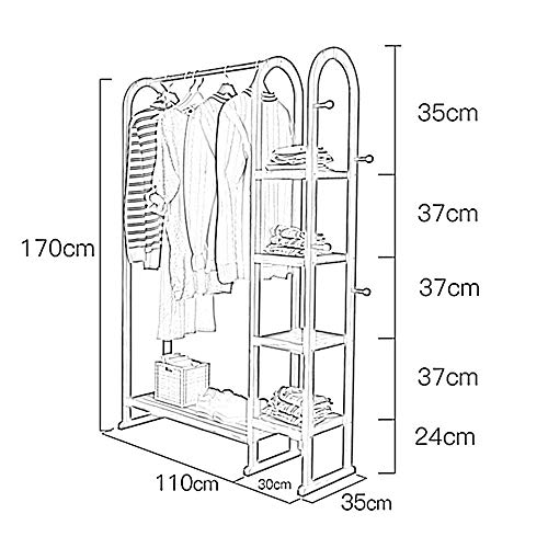 Organizador de ropa MU de madera maciza para solucionar la falta de espacio 7