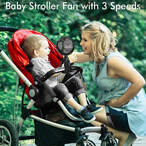 Amacool D07 Battery Operated Stroller Fan Flexible Tripod Clip thumb #1