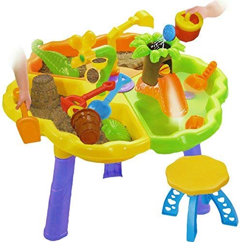 Dominiti Table de Jeu avec Accessoires et 2 tabourets