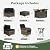 Aoxun 11 Piece Outdoor Patio Furniture Set with 44'' Fire Pit Table, Wicker Rattan Outdoor Furniture with High Back Swivel Rocker Chairs, Outdoor Sofa Set with Thick Cushion & Side Table, Black