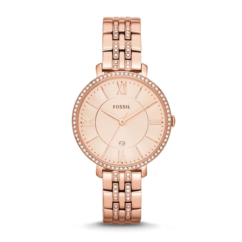 FossilJacqueline Rose Gold Dial Ladies Watch ES3546 (B0CQL6DBS9) Amazon Price History, Amazon Price Tracker