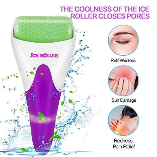 Ice Roller for Face & Eye,Puffiness,Migraine,Pain Relief and Minor Injury,Skin Care Products (Purple) - Thumbnail 5