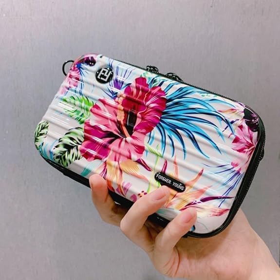 Image of 3D Sling Box Bag /Forever Young Sling bag /Cross body Shoulder bag /Stylist Cosmetic Bag /Women Sling Bag /Trendy Suitcase Type Bag For Girls