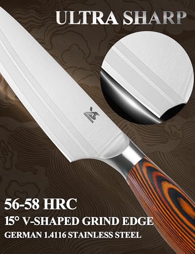 Image of MSY BIGSUNNY 5pcs Knife Set Kitchen Utensils Knife, German Stainless Steel Professional Chef Kitchen Knife Set