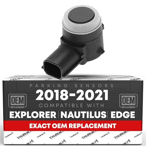 T1A Car Parking Sensors - Compatible with 2018-2019 Ford Edge, 19-21 Ford Explorer; 20-21 Lincoln Nautilus - Front/Rear Backup Reverse Parking Assist Kit - OEM HU5Z15K859AAT