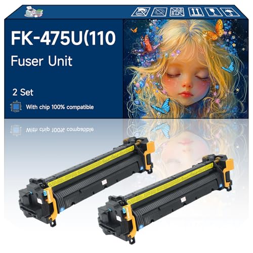 Tontxxe FK-475U(110V) Fuser Unit Compatible with Kyocera FS-6525MFP FS-6530MFP TASKalfa 255 TASKalfa Printers (2 Set)
