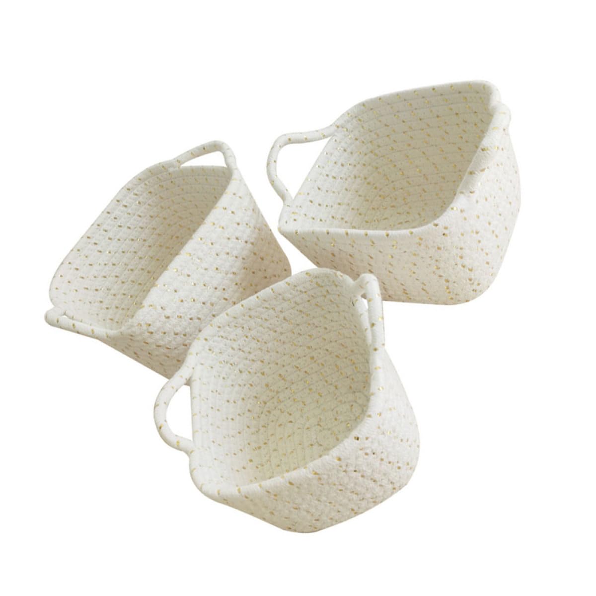 Panier de rangement en coton pour éliminer le désordre sur votre bureau