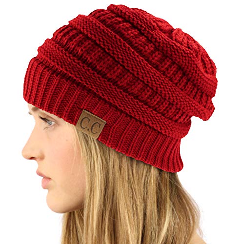 Image of Hatsandscarf CC Exclusives Solid Color Beanie Tail Hat for Adult (MB-20A)