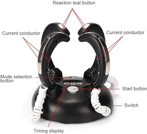Miniatura 6 de awstroe - Juguete de broma de reacción de choque, consola de juegos de choque, funciona con pilas, eléctrica de 2 modos, consola de juegos de