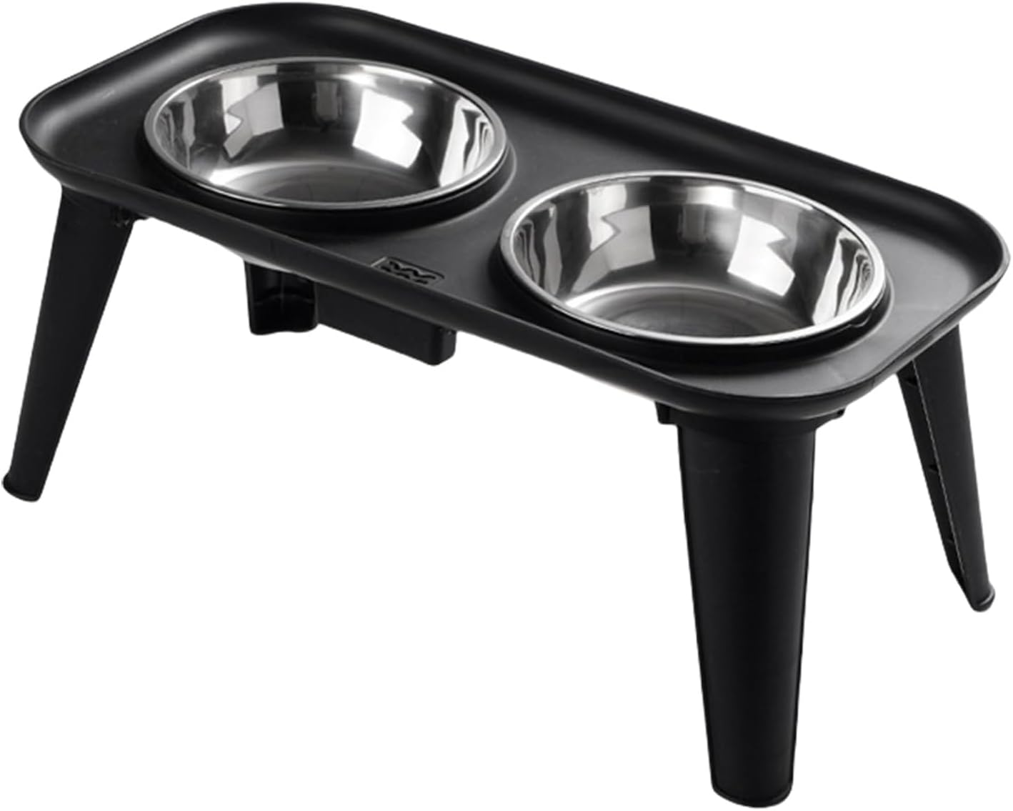 Elevated Stainless Dog Bowl with Neck Relief Feeder Eating Bowls Design with Base Stand for Large Breeds Bowl Raised Pet Foods Bowls