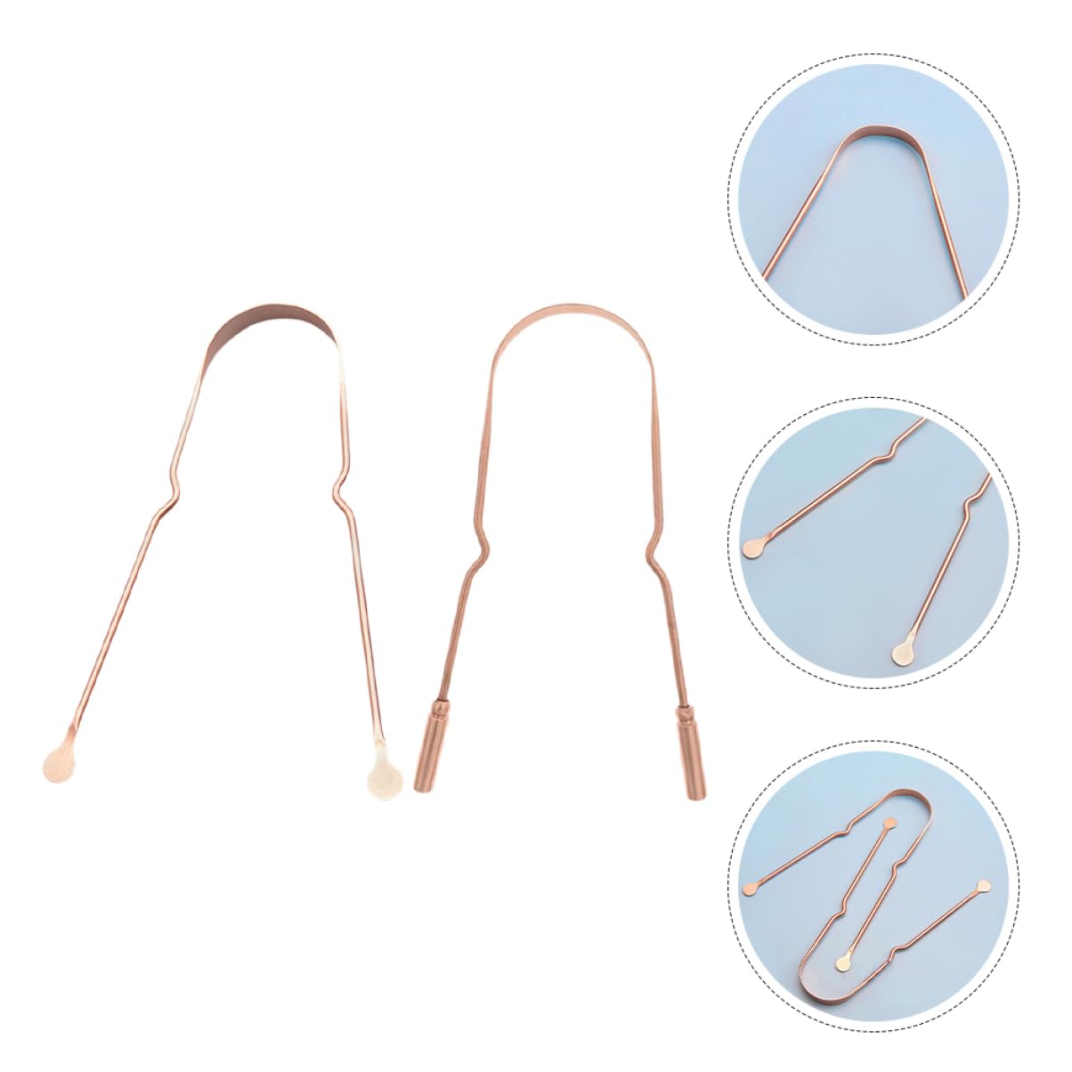 minkissy 6 Pz Raschietto Per Lingua Strumenti Per La Pulizia Della Casa Pulisci Lingua Per Rinfrescare L'alito Raschietti Per La Pulizia Spatole Domestiche Mancare Rame Adulto Più Pulito
