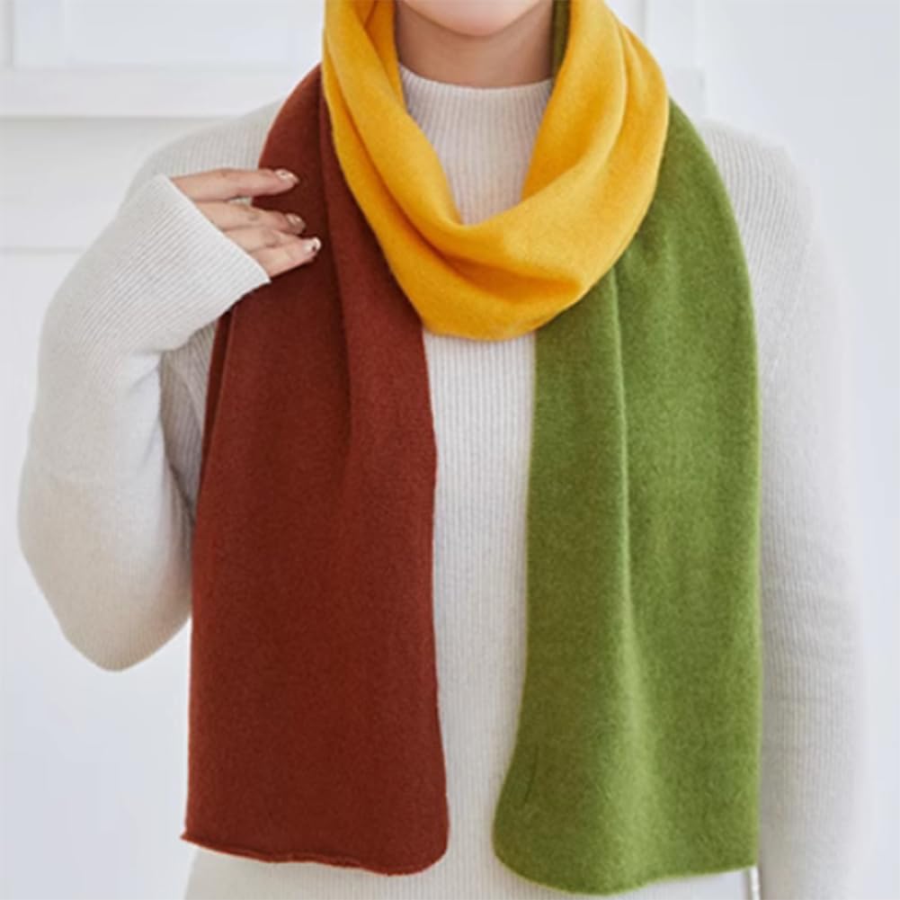 Soft 100% Pure Cashmere Scarf Winter Women Cashmere Wrap Shawl Lightweight Warm Knit Scarves Neck Warmer
