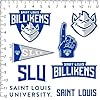 Saint Louis University 8ct Vinyl Large Deluxe Stickers Variety Pack - Laptop, Water Bottle, Scrapbooking, Tablet, Skateboard, Indoor/Outdoor - Set of 8 #1