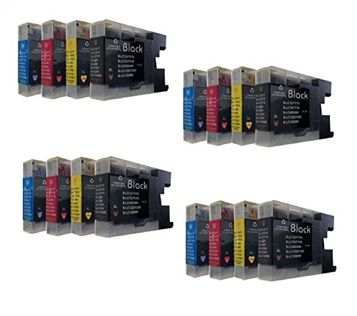 Cartouches LC 1240 LC 1280 Brother lot de 16 encres couleur au choix