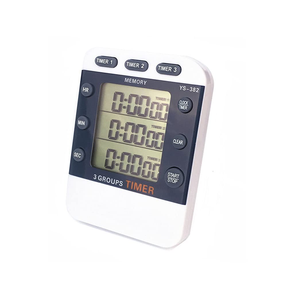 Temporizador de Cocina, Temporizador de Cocina Digital con Cuenta atrás, Pantalla Grande y Bolsillo