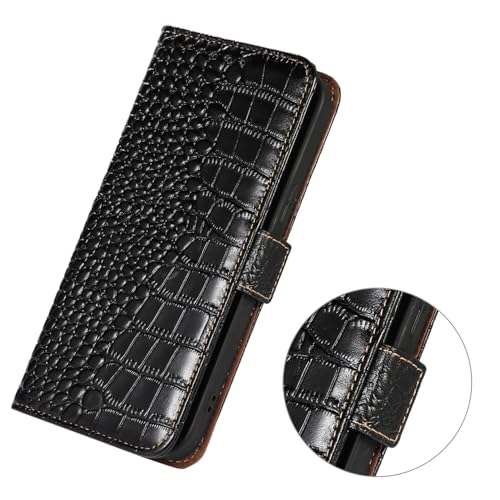 Étui antichoc iPhone 14 Pro Max vert en cuir véritable pour éviter les rayures d'écran - 3