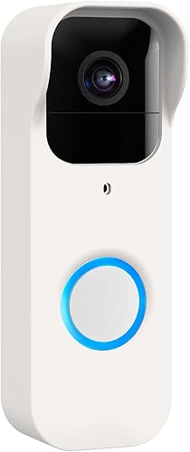 LEFXMOPHY Funda para cámara compatible con Blink Video Doorbell, protector de silicona blanca resistente a la intemperie