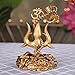Artarium Trishul Damru Statue Table Decorative Showpiece Item Hindu God Idols Shiv Trident Symbol Shiv Trishul Statue for Car Dashboard Idol Best Birthaday Gifts for Women Size - 3.9 Inch