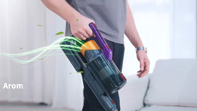 Aspirateur Balai Sans Fil Kissof 550W - 45Kpa Aspiration - Autonomie 70Min - écran LED - Parfumé