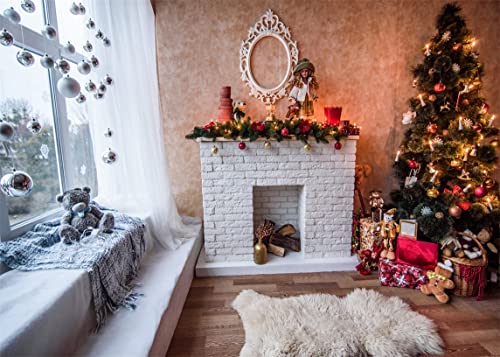 Arrière-plan de Noël en tissu 2,7x1,8m CORFOTO pour photo de famille