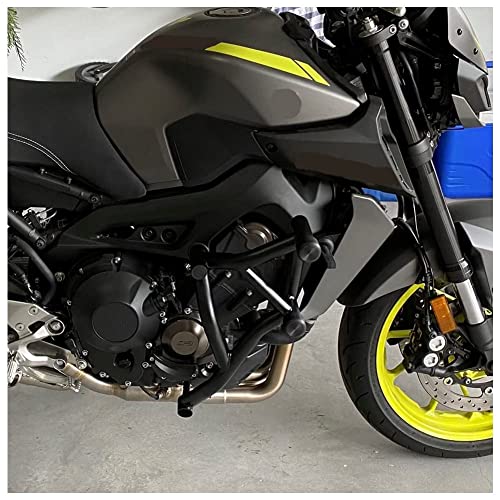 Motorcycle Highway Crash Bars For Fz09 Mt09, Front Engine Guard Bumper Side Frame Falling Protector W/ Rear Passenger Peg Subcage Sub-Cage Stunt Bar For Mt Fz 09 Fz-09 Mt-09 2017 2018 2019 2020 #TOP18