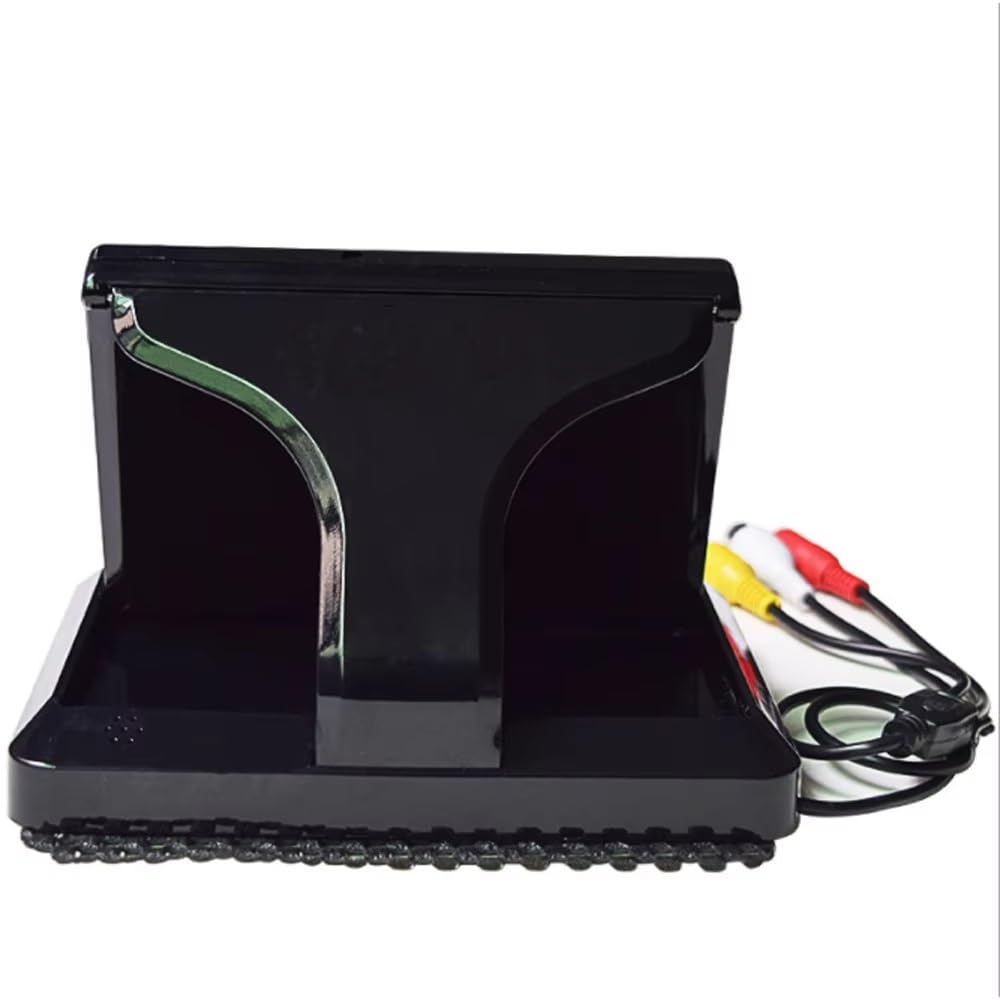 Cámara Trasera Camara Coche CCD HD A Color 5 Pulgadas Plegable Digital con 2 Canales Entrada Vídeo Reproductor DVD CC 12/24 V Y Cámara Visión Trasera 12 LED